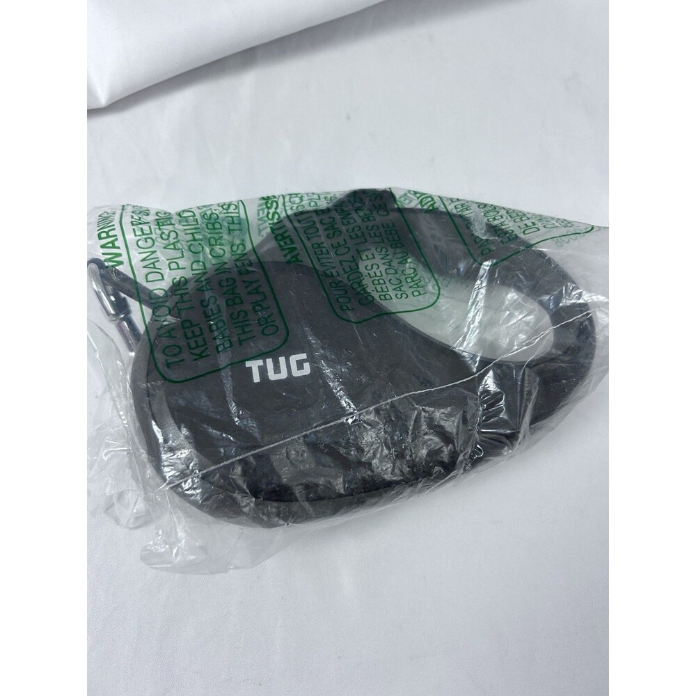 TUG 360° Tangle Free One-Handed Retractable Dog Leash-16 ft Strong Nylon Black